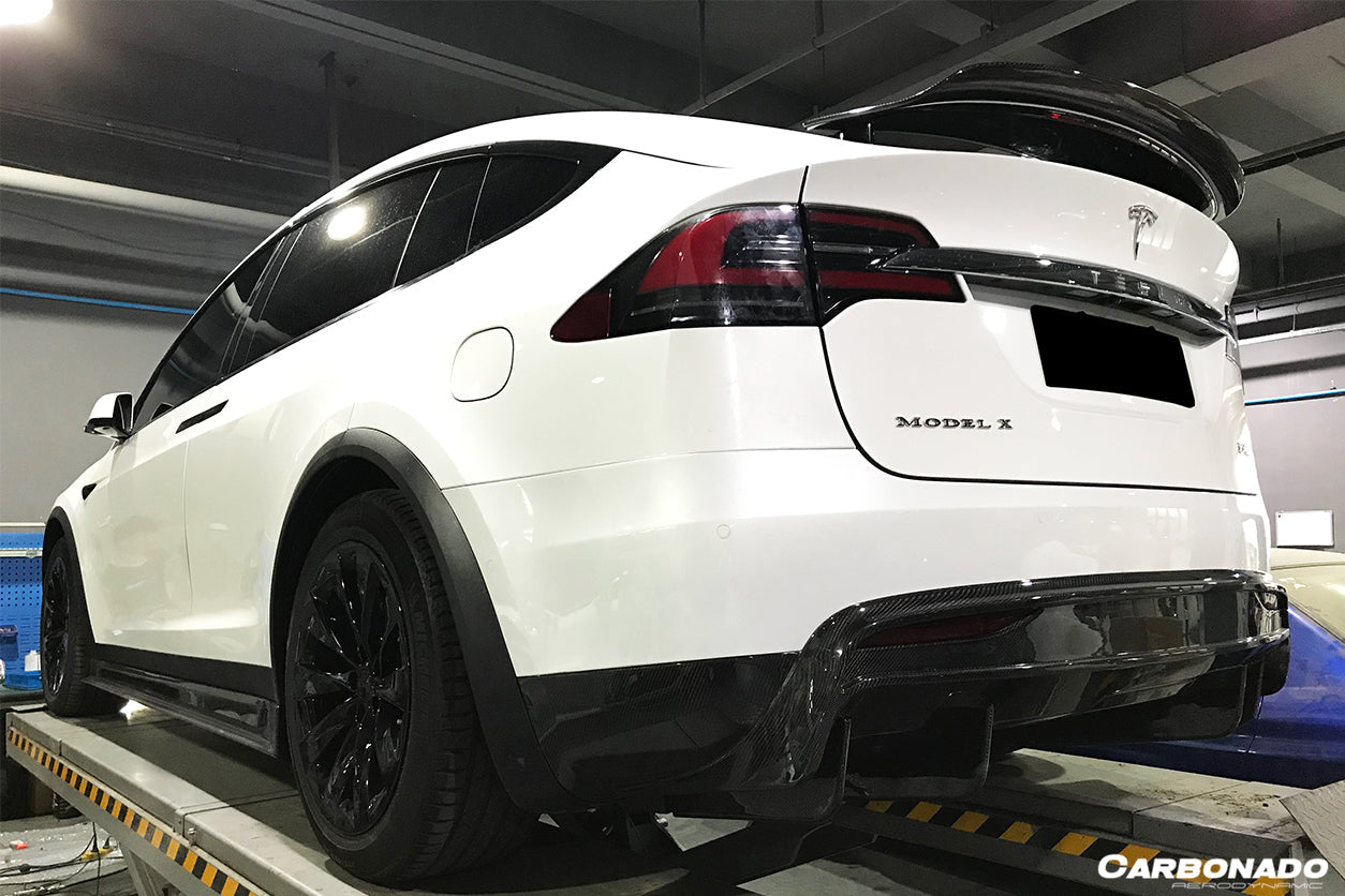 2016-2018 Tesla Model X SUV RZS Style Carbon Fiber Full Kit