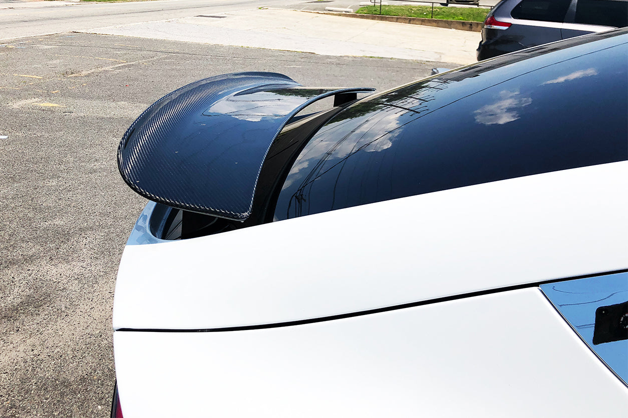 2016-2021 Tesla Model X SUV RZS Style Carbon Fiber Trunk Spoiler