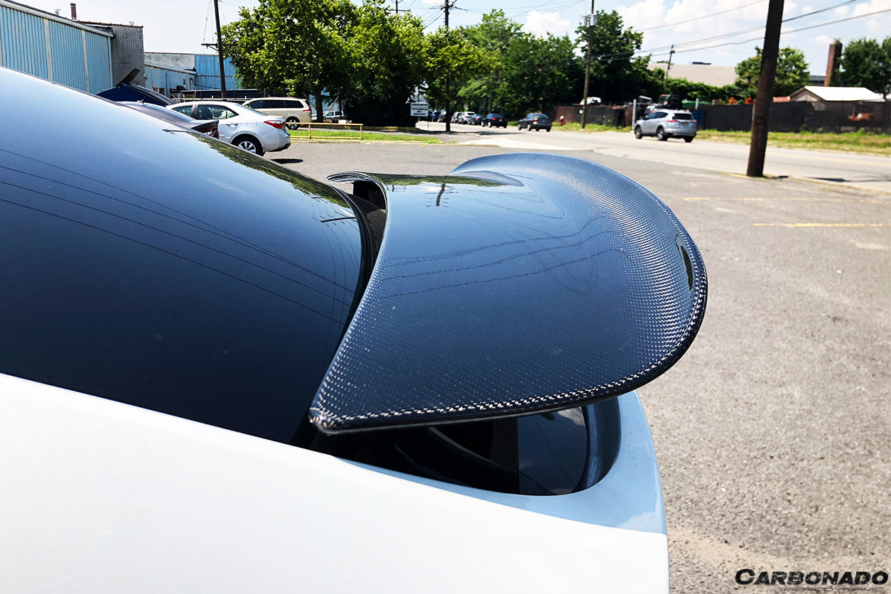 2016-2021 Tesla Model X SUV RZS Style Carbon Fiber Trunk Spoiler