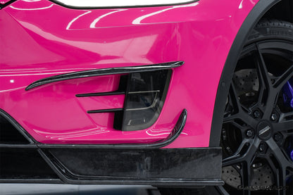 2016-2021 Tesla Model X SUV RZS Style Carbon Fiber Front Lip