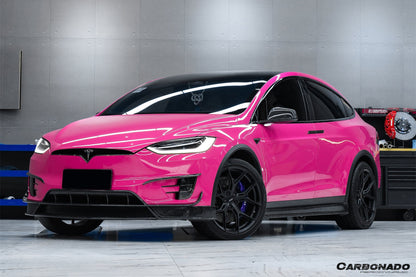 2016-2021 Tesla Model X SUV RZS Style Carbon Fiber Front Canards