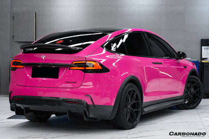 2016-2021 Tesla Model X SUV RZS Style Carbon Fiber Side Skirts