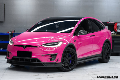 2016-2021 Tesla Model X SUV RZS Style Carbon Fiber Side Skirts