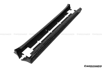 2016-2021 Tesla Model X SUV RZS Style Carbon Fiber Side Skirts