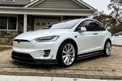 2016-2021 Tesla Model X SUV RZS Style Carbon Fiber Side Skirts