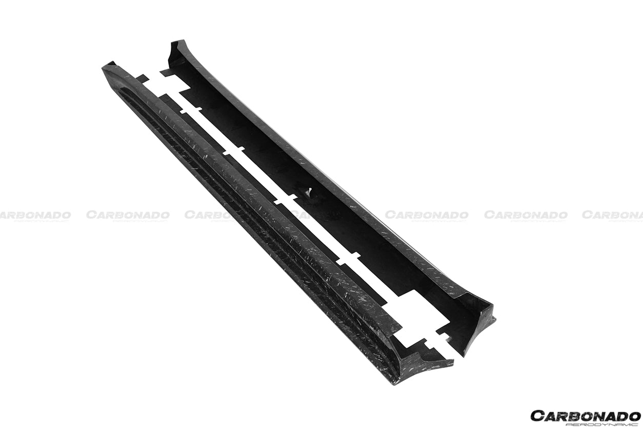 2016-2021 Tesla Model X SUV RZS Style Carbon Fiber Side Skirts