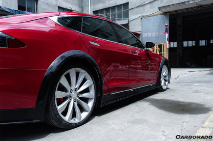 2012-2015 Tesla S Pre-facelift RZS Style Carbon Fiber Full Kit