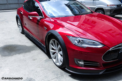 2012-2015 Tesla S Pre-facelift RZS Style Carbon Fiber Full Kit