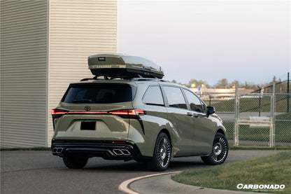 2021-UP Toyota Sienna Thunder Style Plastic Rear Diffuser with Tips