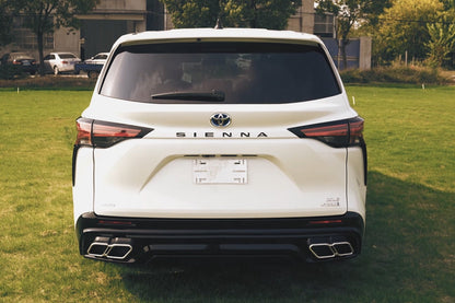2021-UP Toyota Sienna Thunder Style PP Rear Diffuser with Tips