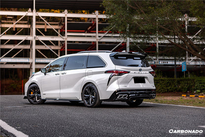 2021-UP Toyota Sienna Thunder Style PP Rear Diffuser with Tips