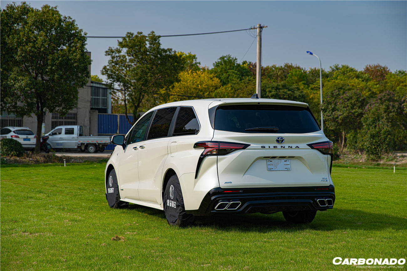 2021-UP Toyota Sienna Thunder Style Plastic Rear Diffuser with Tips