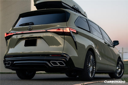 2021-UP Toyota Sienna Thunder Style PP Front Bumper with Lip and Grills and LED Light