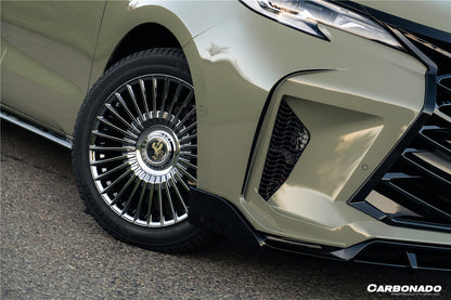 2021-UP Toyota Sienna Thunder Style PP Front Bumper with Lip and Grills and LED Light