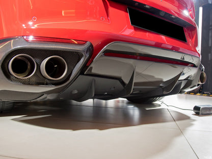 2017-2026 Ferrari 812 Superfast & GTS OE Style Dry Carbon Fiber Rear Side Diffuser