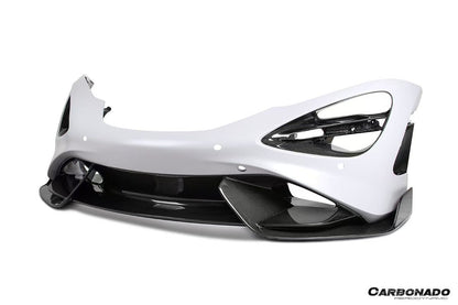 2017-2022 McLaren 720S 765LT-Style Dry Part Carbon Fiber Front Bumper
