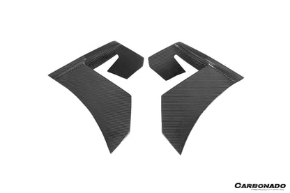 2020-2023 McLaren GT WP Style DRY Carbon Fiber Rear Bumper Side Winglets