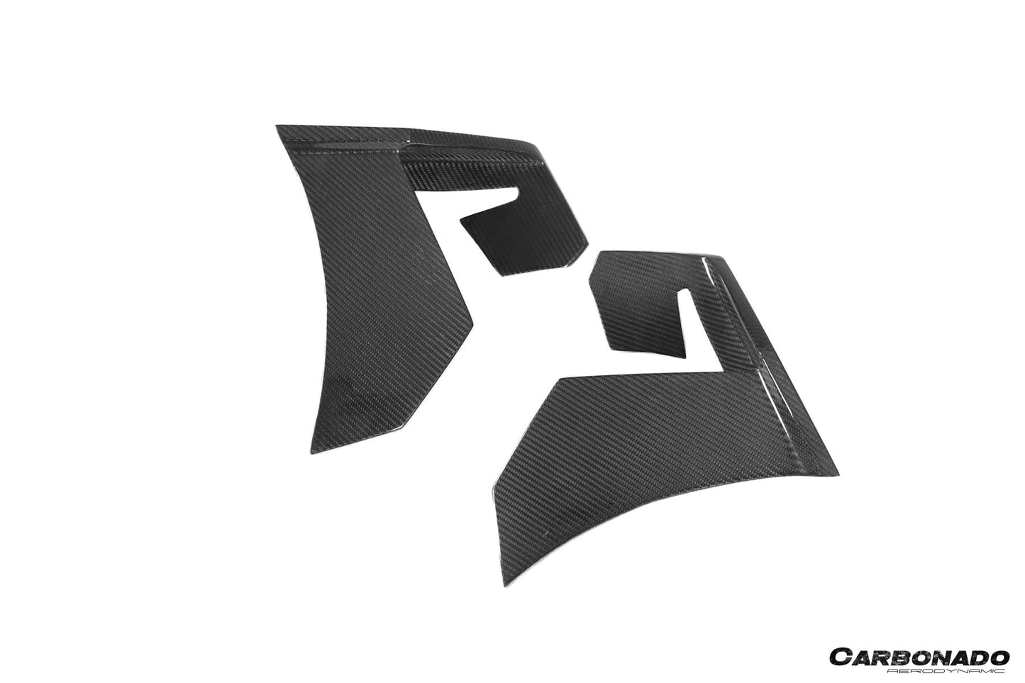 2020-2023 McLaren GT WP Style DRY Carbon Fiber Rear Bumper Side Winglets
