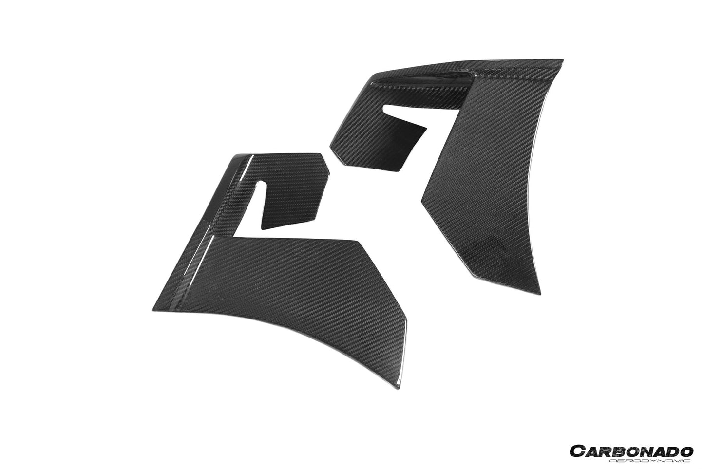 2020-2023 McLaren GT WP Style DRY Carbon Fiber Rear Bumper Side Winglets