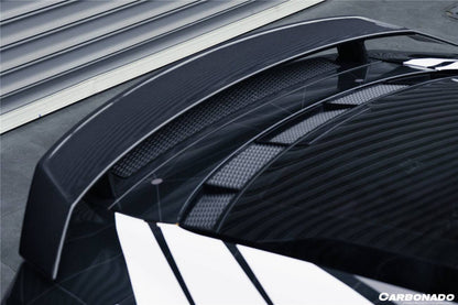 2016-2019 Audi R8 GEN2 V10 PLUS Coupe ONLY GT Style Carbon Fiber Trunk Wing w/ Base - Carbonado Aero
