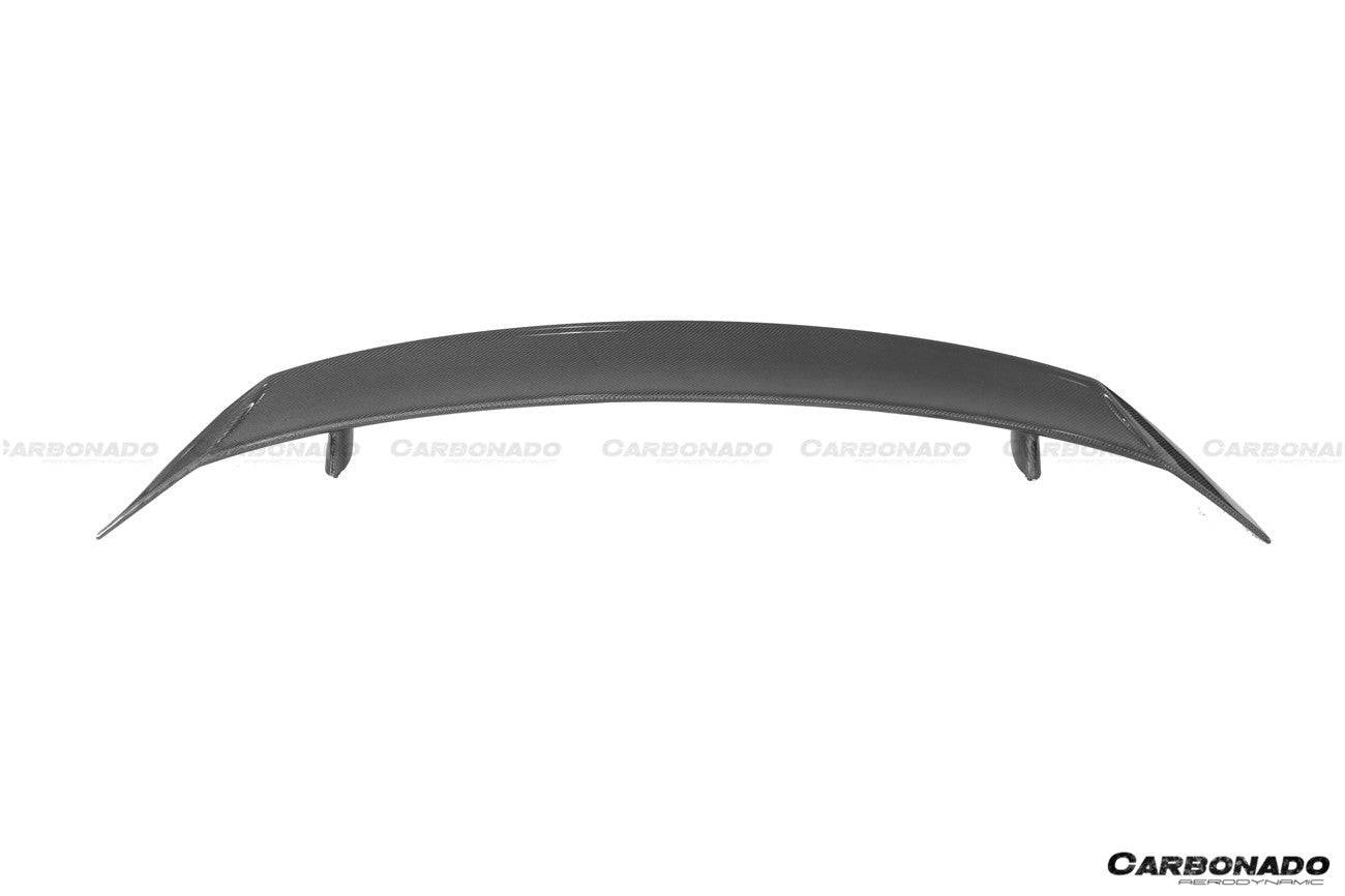 2016-2019 Audi R8 GEN2 V10 PLUS Coupe ONLY GT Style Carbon Fiber Trunk Wing w/ Base - Carbonado Aero