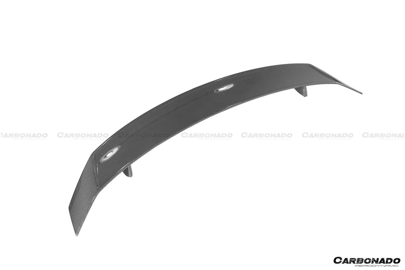 2016-2019 Audi R8 GEN2 V10 PLUS Coupe ONLY GT Style Carbon Fiber Trunk Wing w/ Base - Carbonado Aero