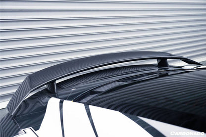 2016-2019 Audi R8 GEN2 V10 PLUS Coupe ONLY GT Style Carbon Fiber Trunk Wing w/ Base - Carbonado Aero