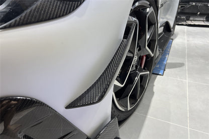 2020-2024 Maserati MC20 MSY Style DRY Carbon Fiber Front Bumper Canards