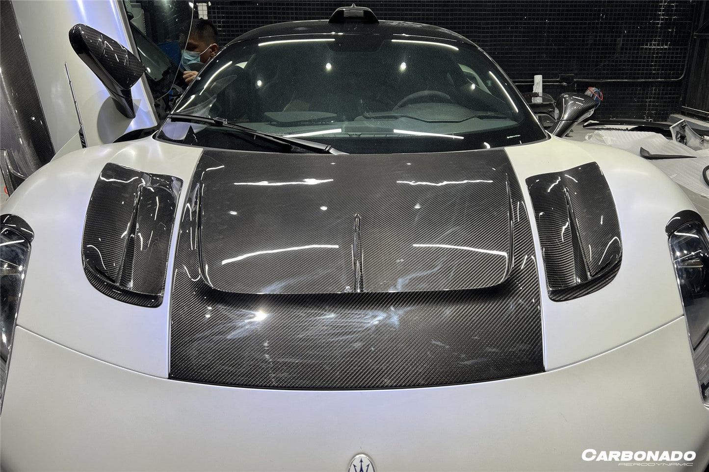 2020-2024 Maserati MC20 MSY Style DRY Carbon Fiber Front Hood
