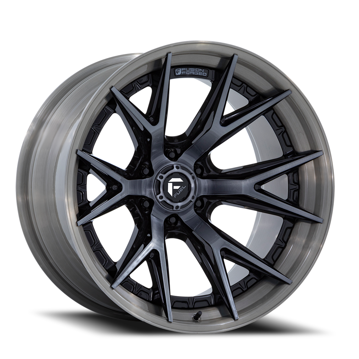 Fuel Off-Road Catalyst FC402BT 22x12 -44 6x135mm 87.1mm Gloss Black Brushed Dark Tint