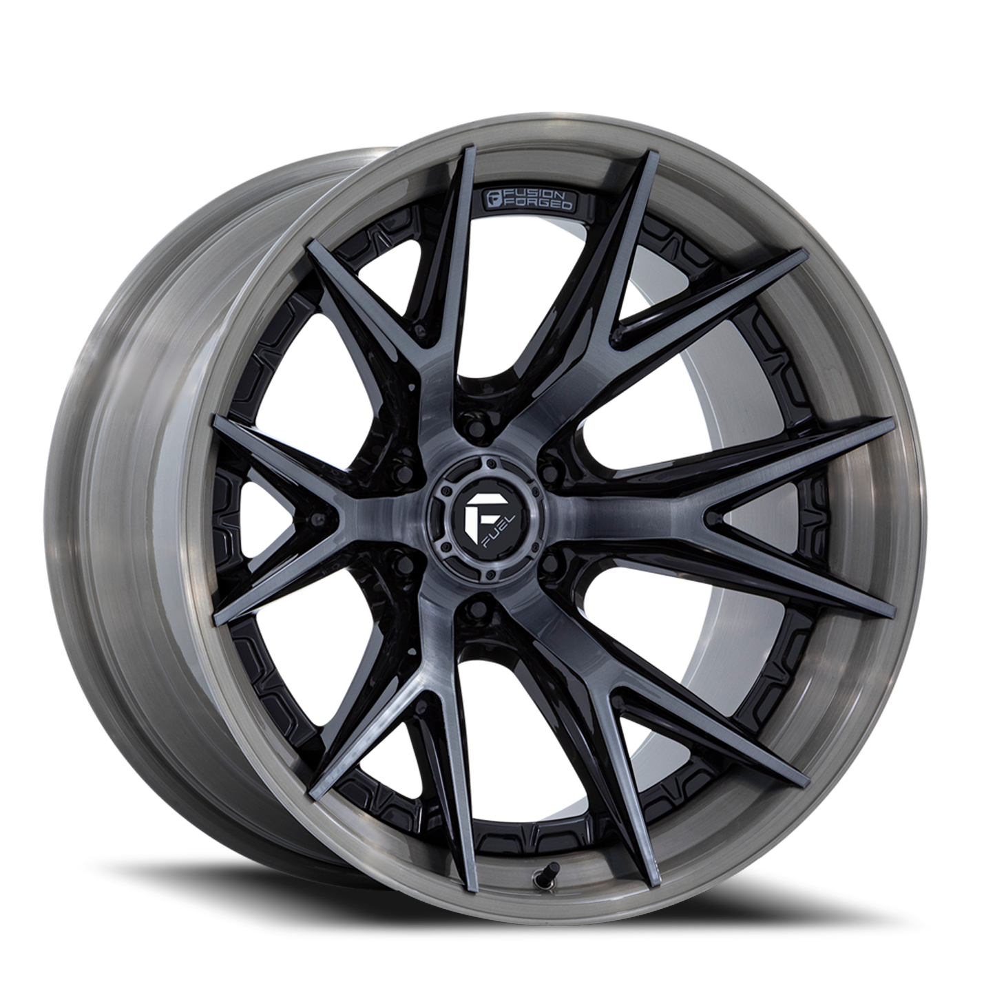 Fuel Off-Road Catalyst FC402BT 20x9 +1 6x139.7mm 106.1mm Gloss Black Brushed Dark Tint