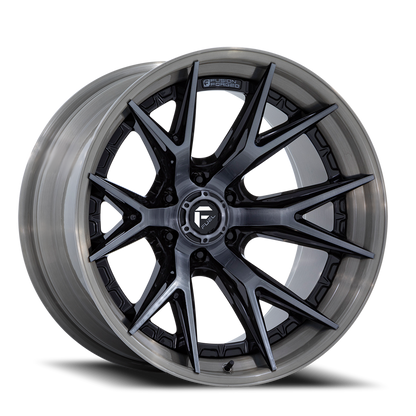 Fuel Off-Road Catalyst FC402BT 22x12 -44 6x139.7mm 106.1mm Gloss Black Brushed Dark Tint
