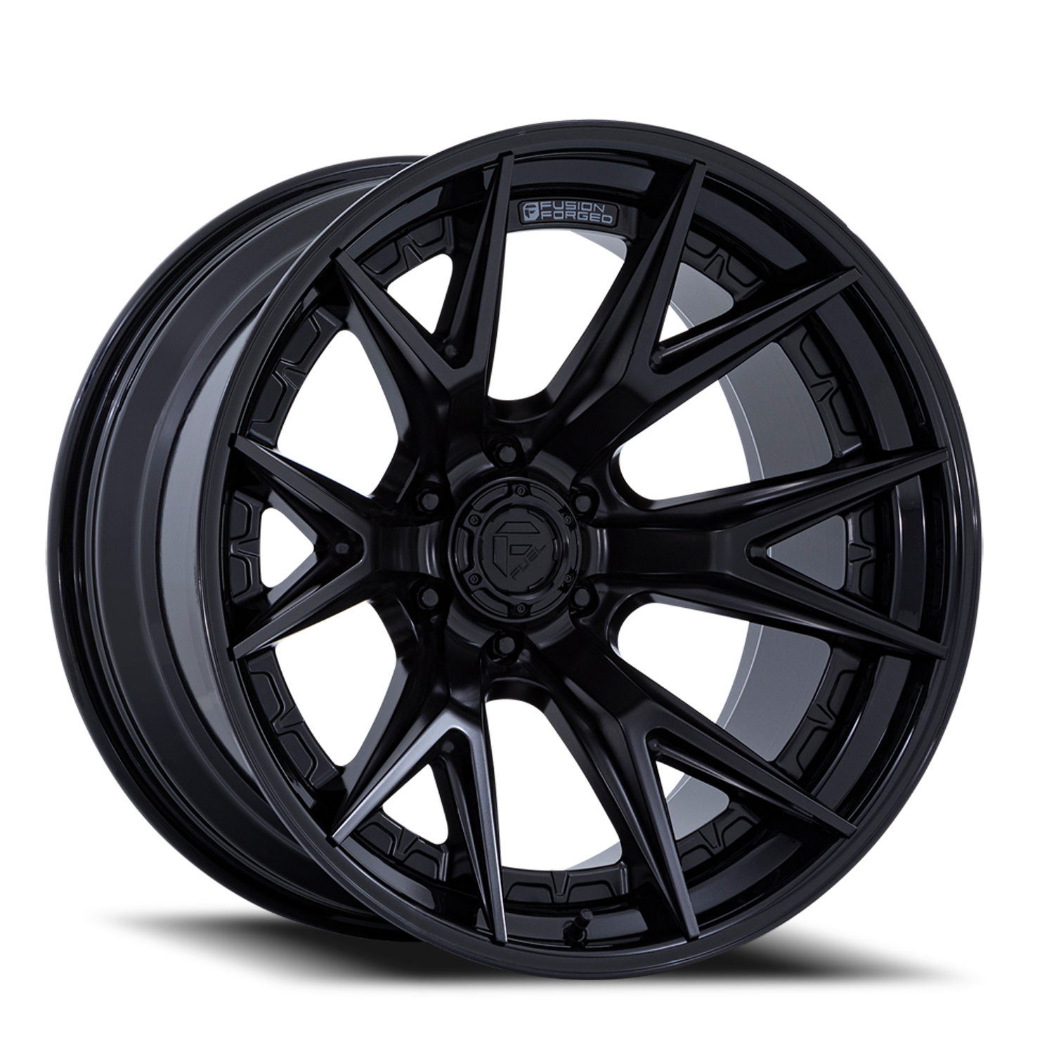 Fuel Off-Road Catalyst FC402MX 22x12 -44 6x135mm 87.1mm Matte Black Gloss Black Lip