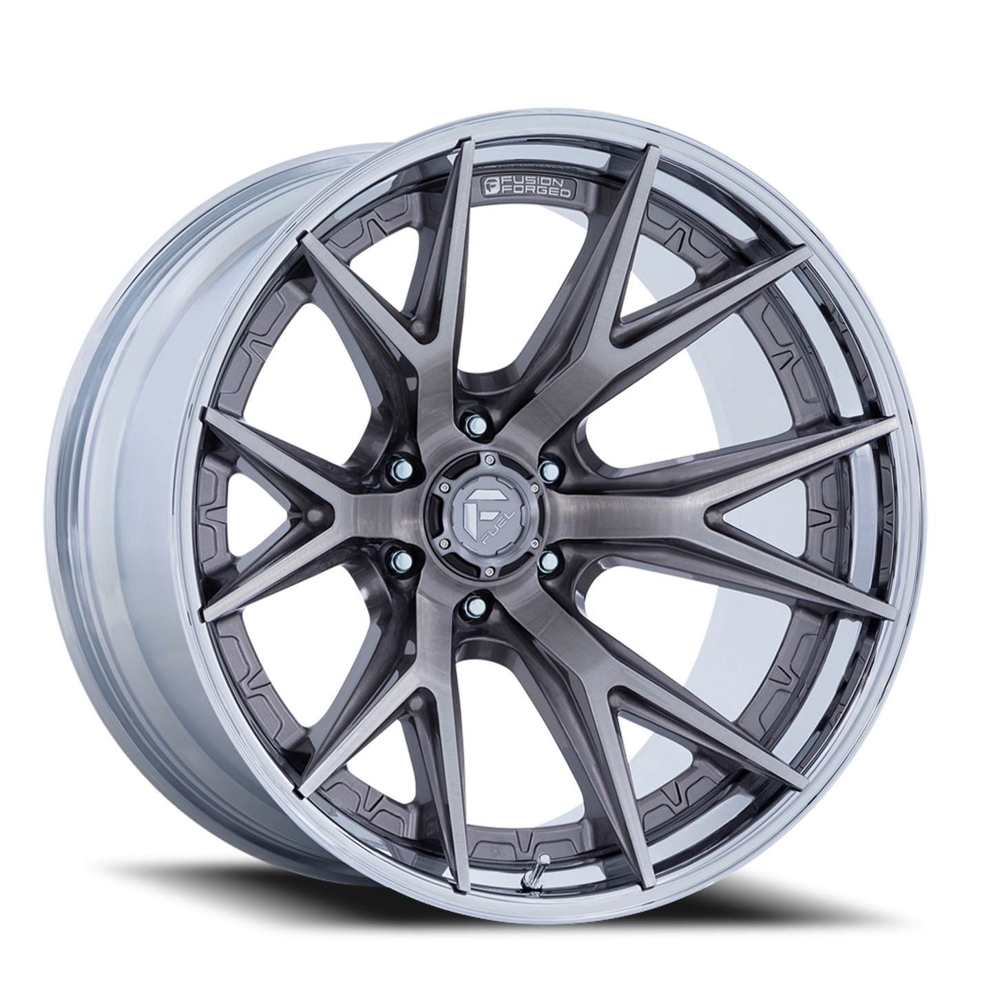 Fuel Off-Road Catalyst FC402AP 20x10 -18 6x139.7mm 106.1mm Platinum Chrome Lip