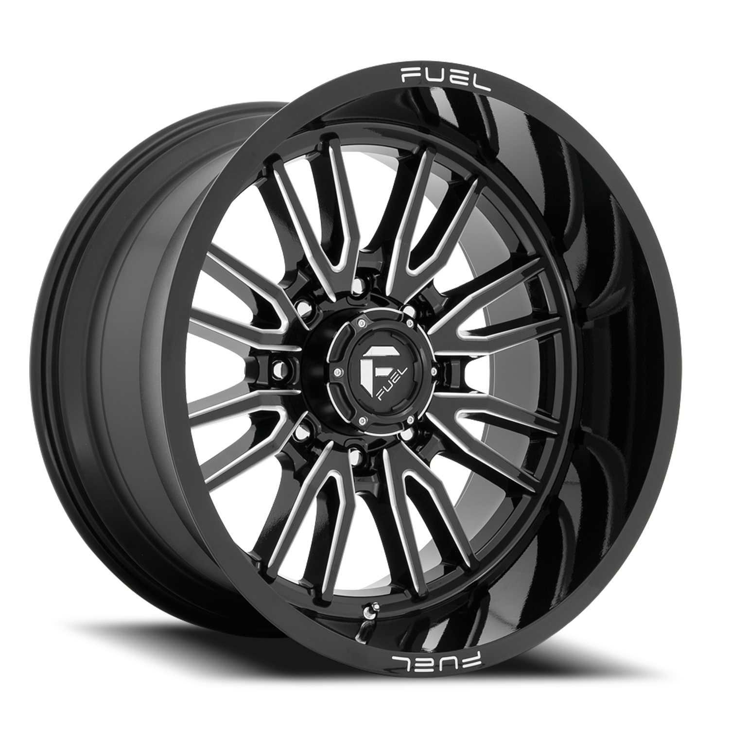 Fuel Off-Road Clash 8 D761 22x12 -44 8x180mm 124.3mm Gloss Black Milled