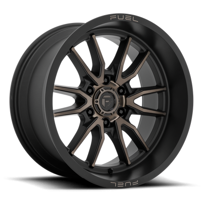 Fuel Off-Road Clash 6 D762 20x10 -18 8x170mm 125.1mm Matte Black Double Dark Tint
