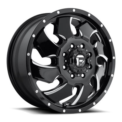 Fuel Off-Road Cleaver Dually D574 20x8.3 +105 8x200mm 142mm Gloss Black Milled