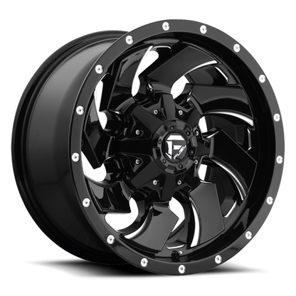 Fuel Off-Road Cleaver D574 20x10 -18 8x165.1mm 125.2mm Gloss Black Milled