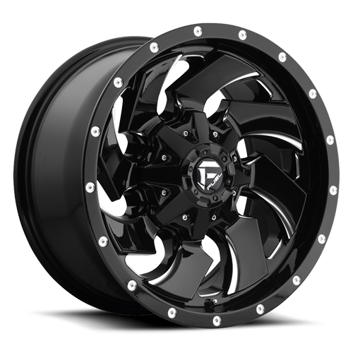 Fuel Off-Road Cleaver D574 20x10 -18 8x180mm 124.3mm Gloss Black Milled