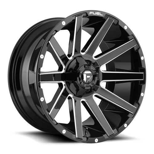Fuel Off-Road Contra D615 20x9 +20 8x170mm 125.1mm Gloss Black Milled