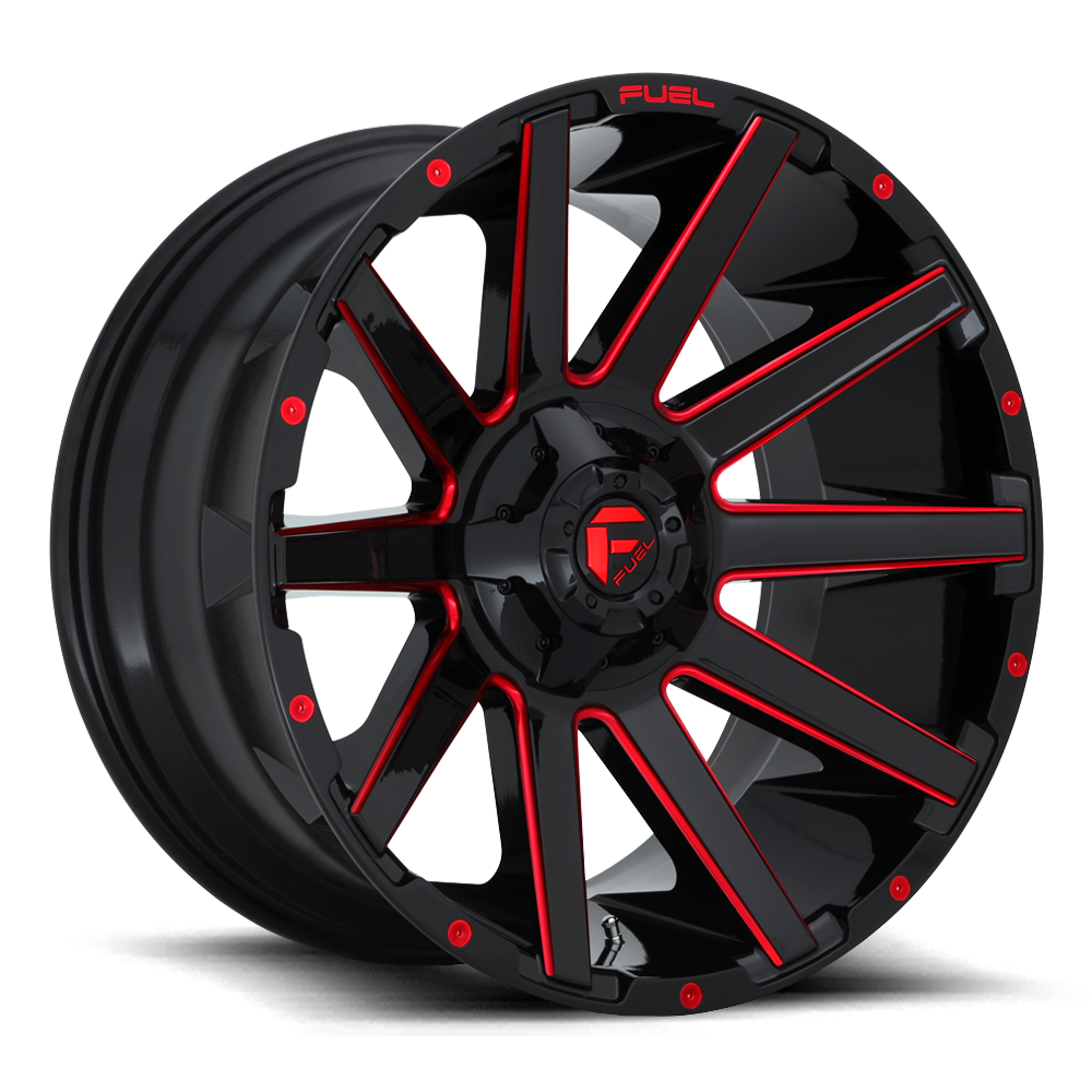 Fuel Off-Road Contra D643 20x9 +20 6x135/6x139.7mm 106.3mm Gloss Red Milled