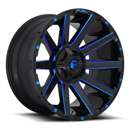 Fuel Off-Road Contra D644 20x9 +1 5x114.3/5x127mm 78.1mm Gloss Blue Milled