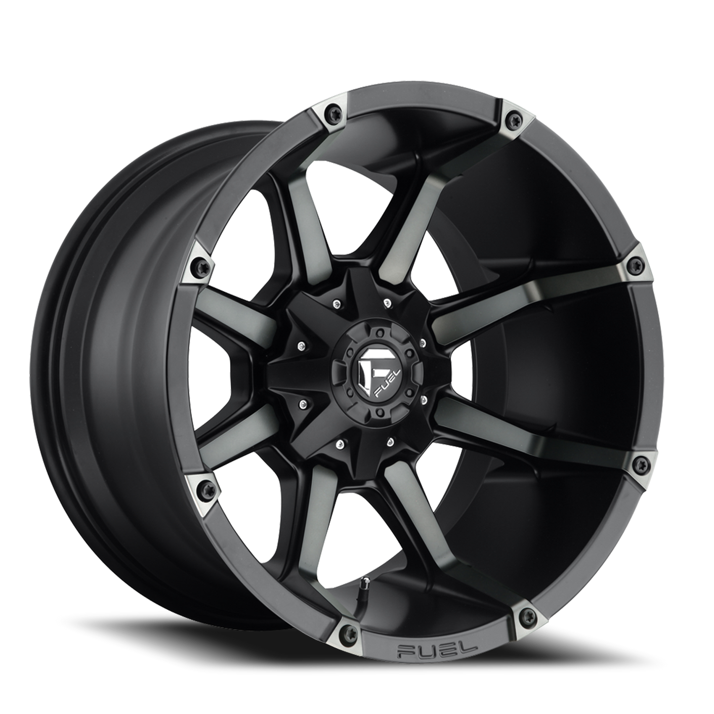 Fuel Off-Road Coupler D556 20x10 -12 8x180mm 125.2mm Matte Black Machined-Dark Tint