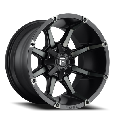 Fuel Off-Road Coupler D556 20x9 +1 8x170mm 125.1mm Matte Black Machined-Dark Tint