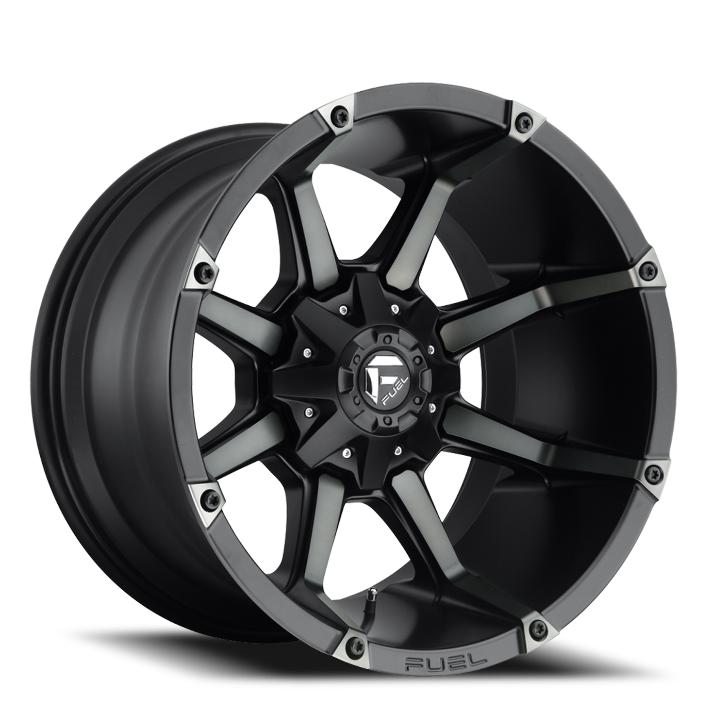 Fuel Off-Road Coupler D556 20x10 -12 5x114.3/5x127mm 78.1mm Matte Black Machined-Dark Tint