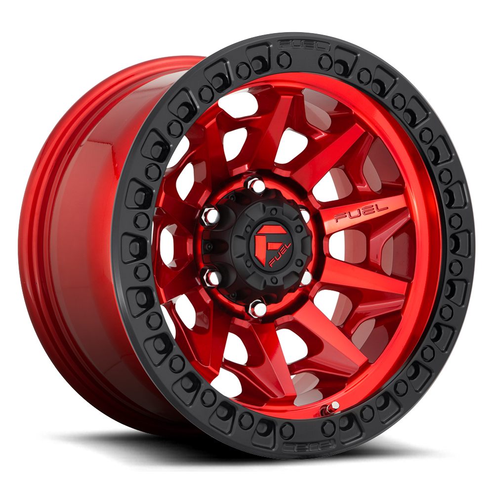 Fuel Off-Road Covert D695 17x9 +1 6x139.7mm 106.1mm Candy Red Black Bead Ring