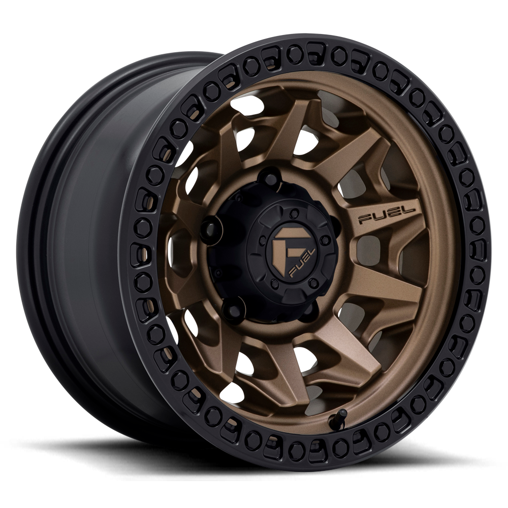 Fuel Off-Road Covert D696 18x9 +1 5x150mm 110.2mm Matte Bronze Black Bead Ring