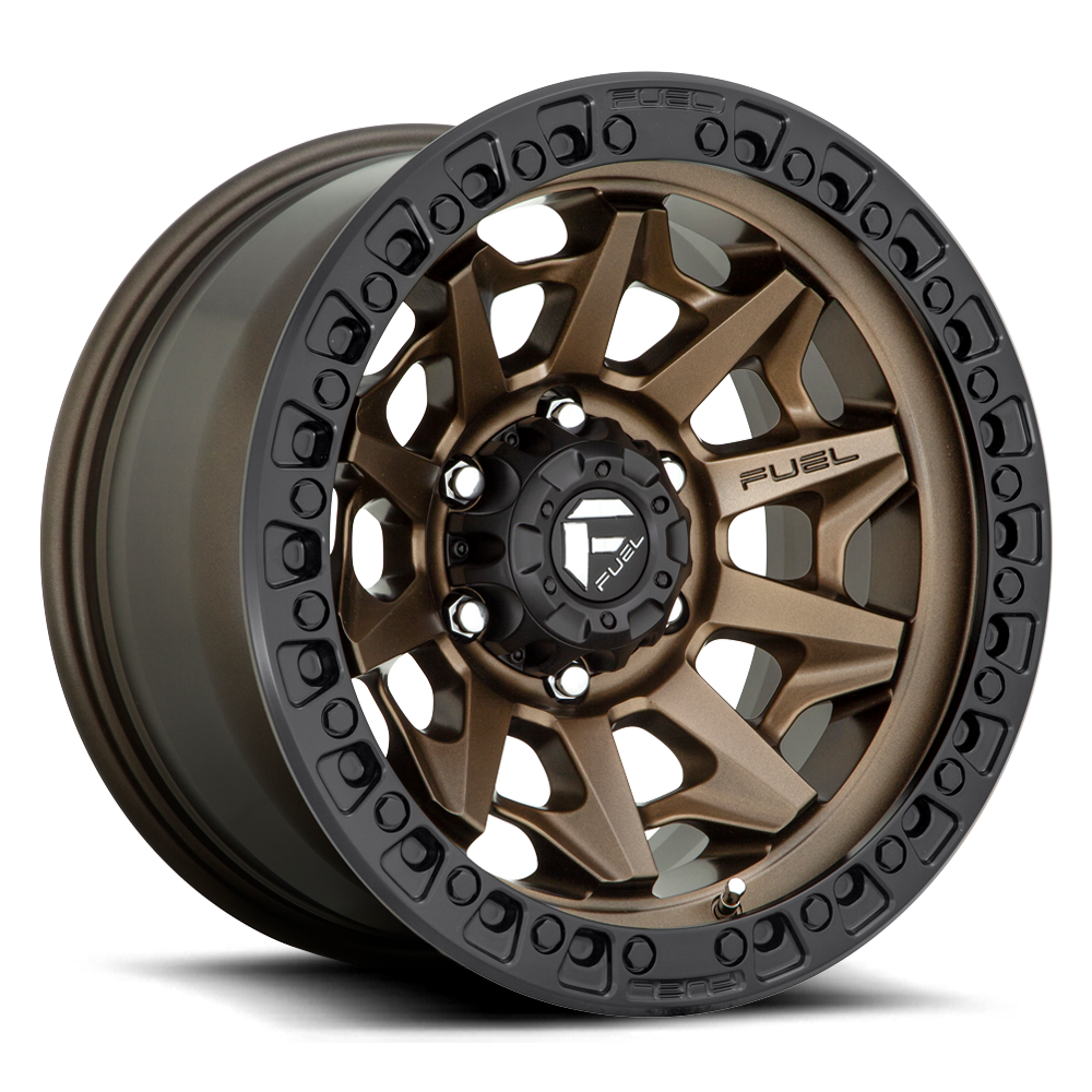 Fuel Off-Road Covert D696 18x9 +20 8x180mm 124.3mm Matte Bronze Black Bead Ring