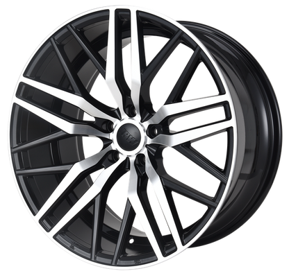 E1508 Black Machined Face 20x10 ET35 5.114 – (Square Set of 4)
