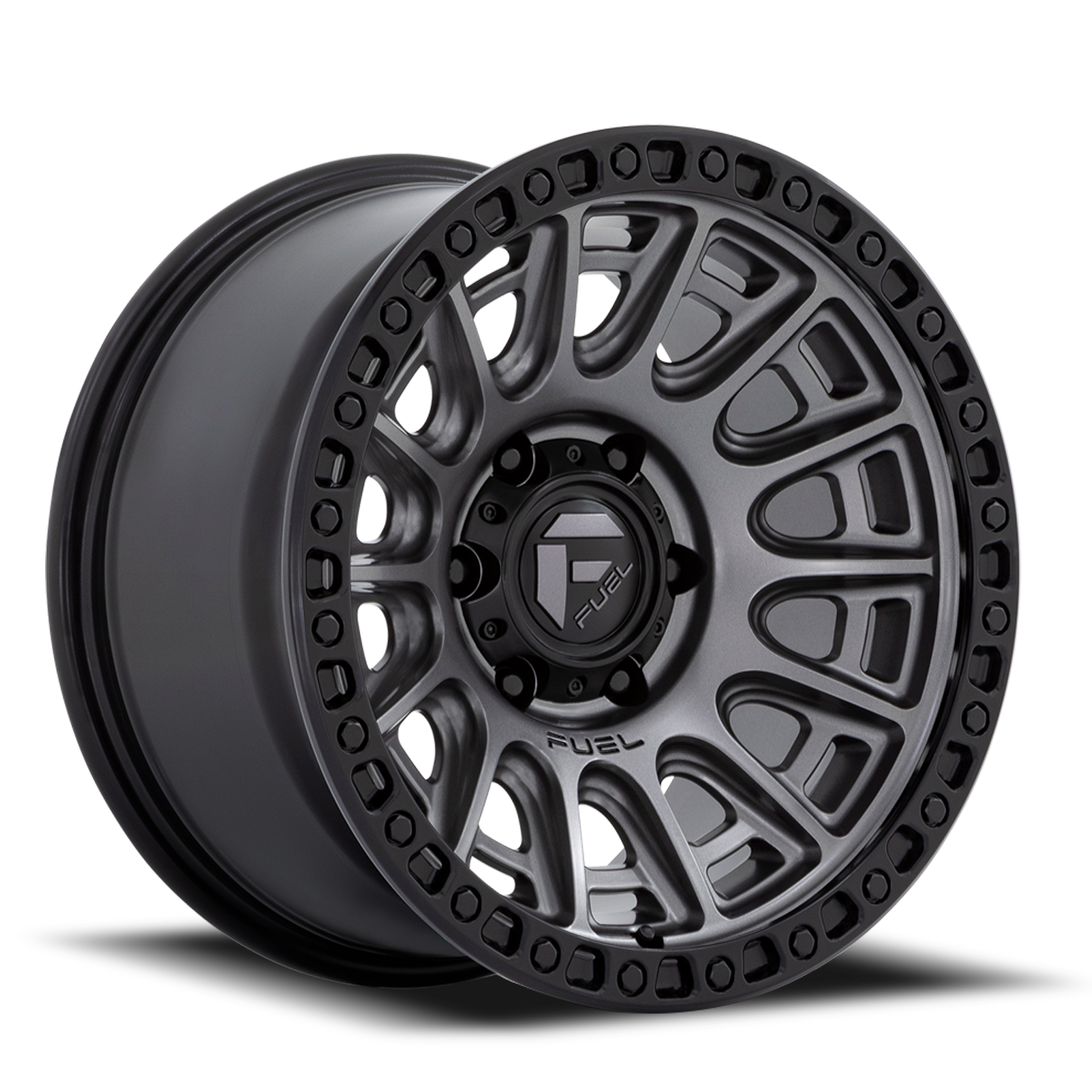 Fuel Off-Road Cycle D835 17x8.5 +30 5x130mm 71.5mm Matte Gunmetal Black Ring